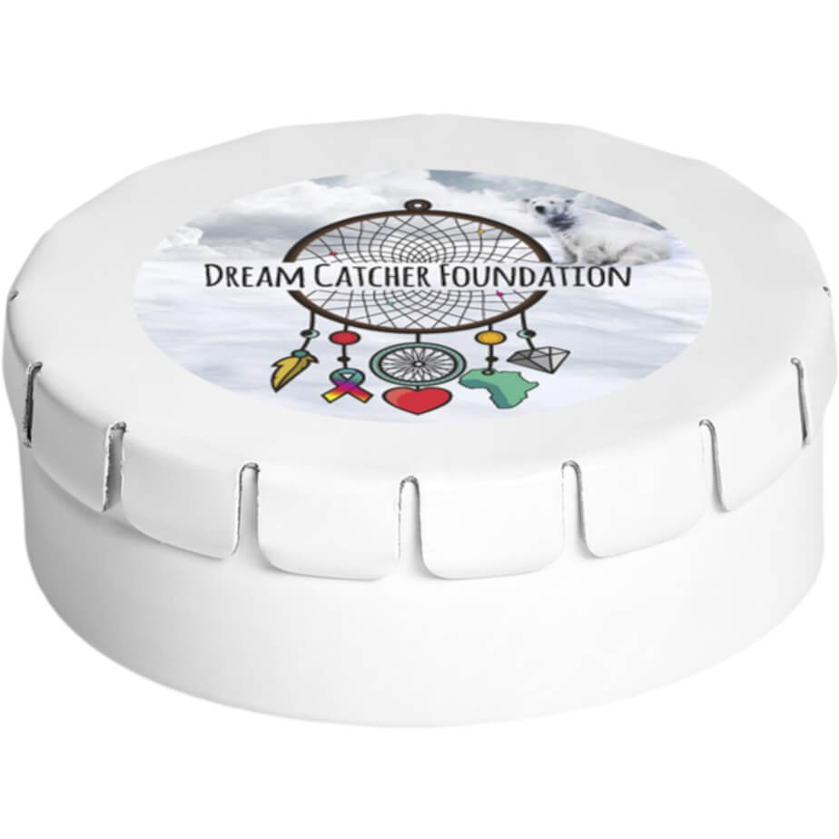 Clic-Clac Mints Solid White Branded